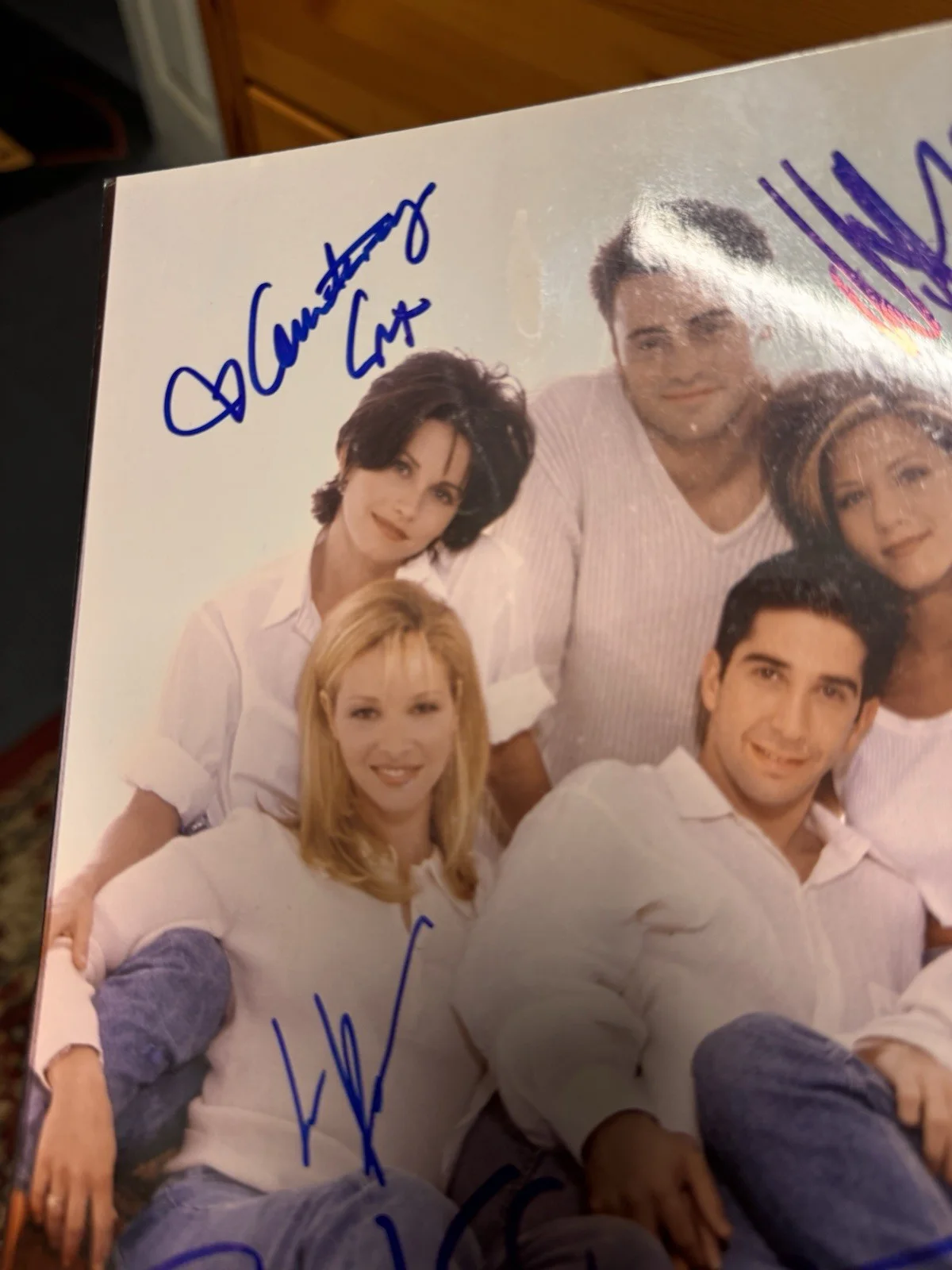Friends Cast Photo Signed By 5 No Jennifer. All Signed In Person, изображение 2