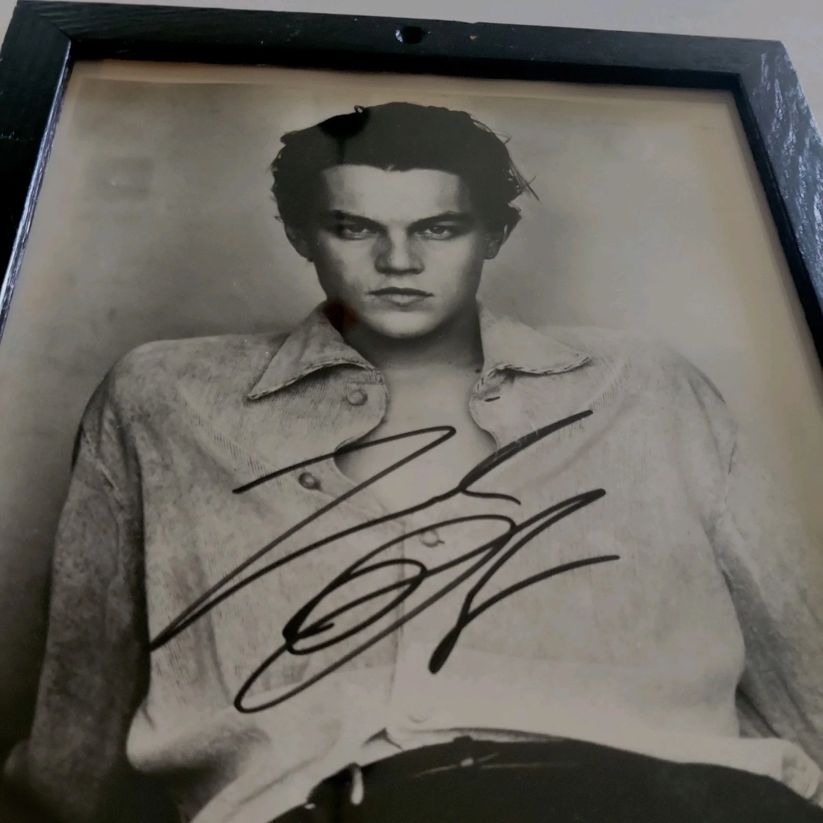 Leonardo Dicaprio — Vintage Authentic Leonardo DiCaprio Signed Autograph 1990’s Promo Photo Titanic, image 4