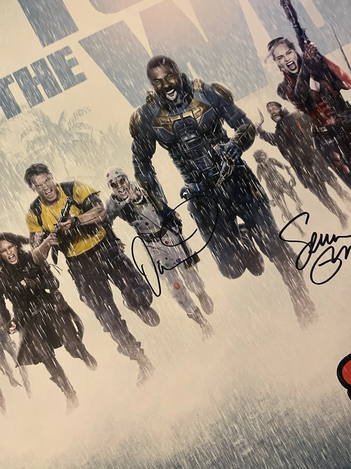 John Cena Michael Rooker Gunn Dastmalchian Signed The Suicide Squad D/S 27x40, изображение 4