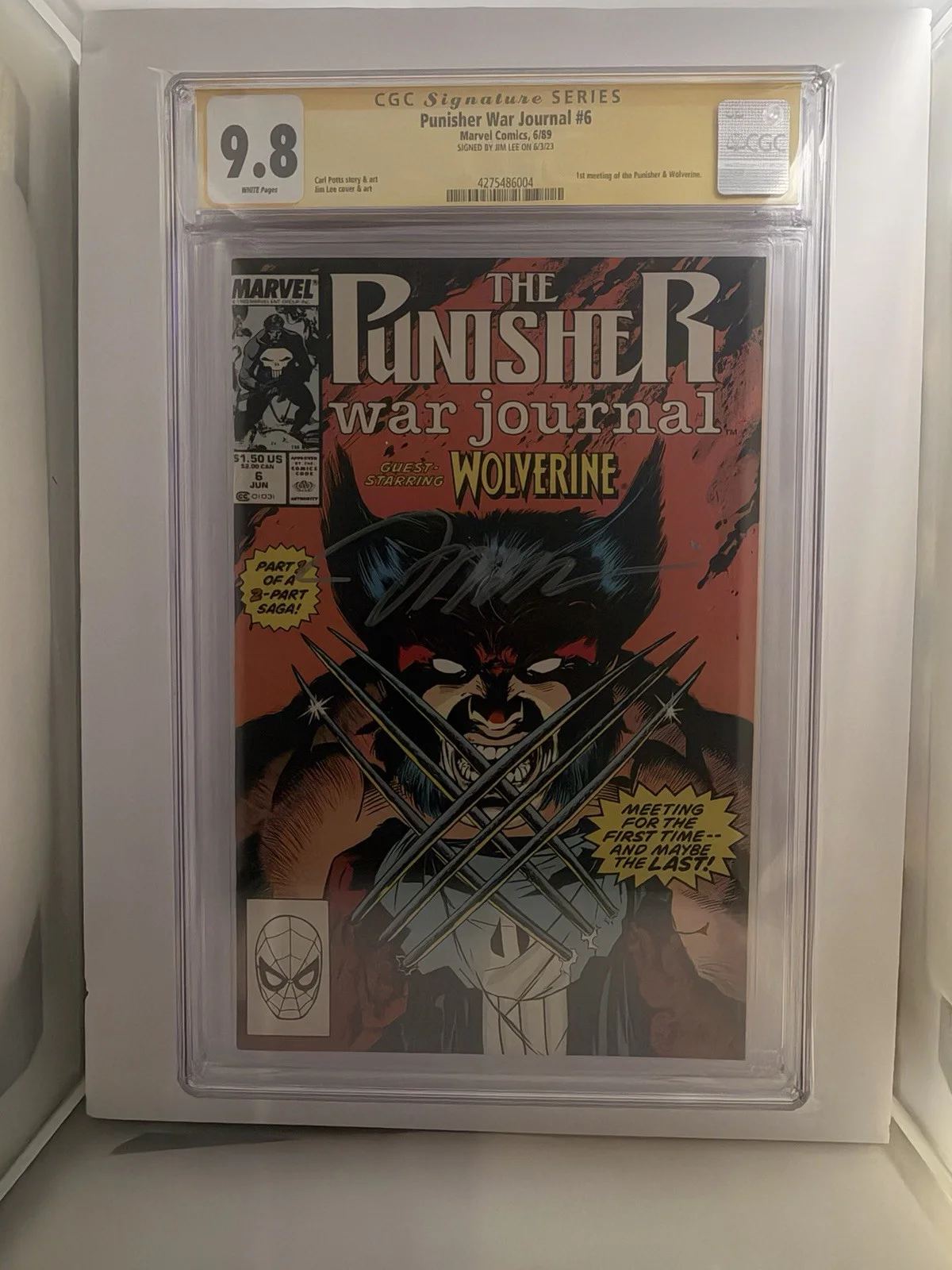 Jim Lee — Punisher War Journal #6 CGC Signature Series Marvel Signed by Jim Lee