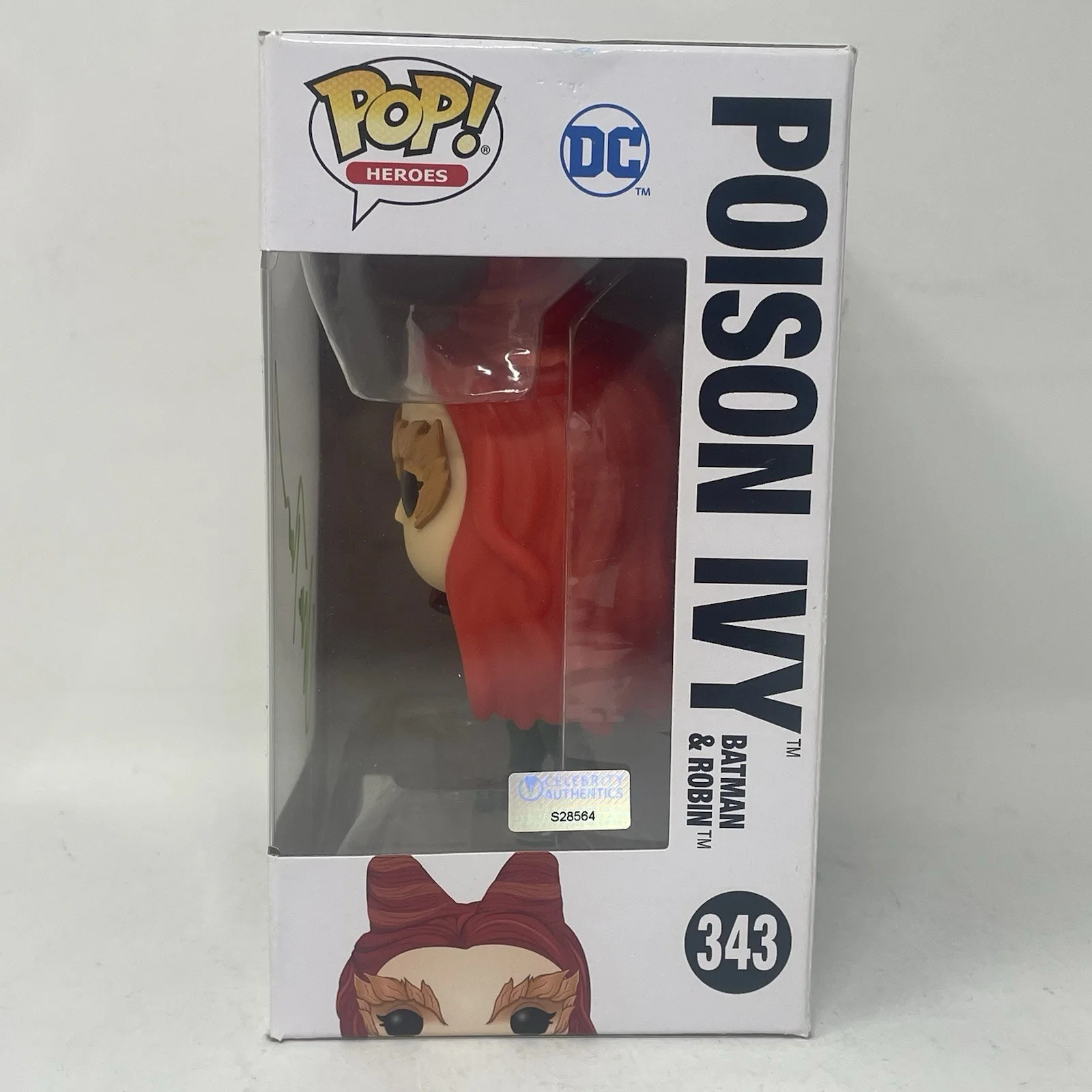 Uma Thurman — Signed Funko Pop #343 Batman and Robin Poison Ivy Uma Thurman CA COA, image 4