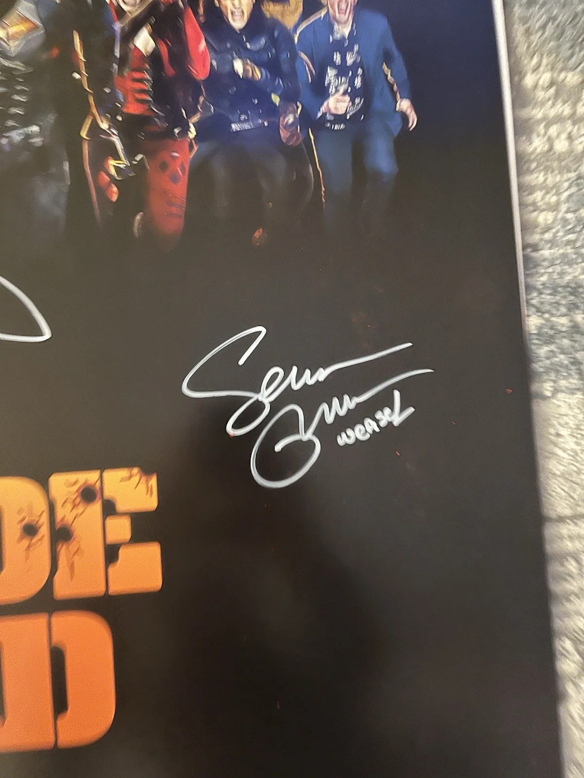 John Cena David Dastmalchian Sean Gunn Signed The Suicide Squad IMAX D/S 27x40, изображение 4
