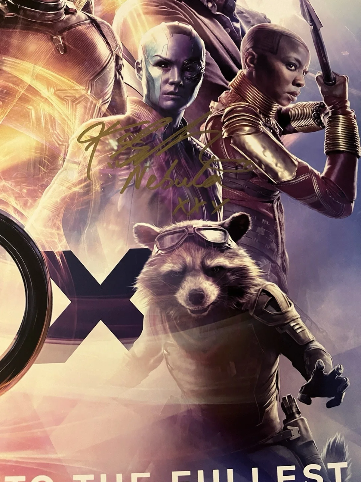 Karen Gillan Signed Avengers Endgame IMAX D/S 27x40, изображение 2