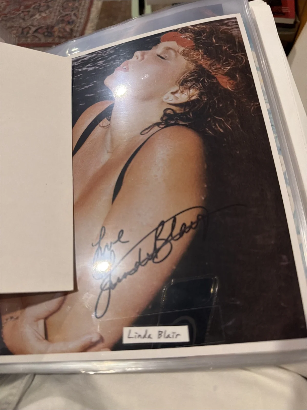 Linda Blair — Linda Blair Photo Signed Adult! Excorsist Star Topless