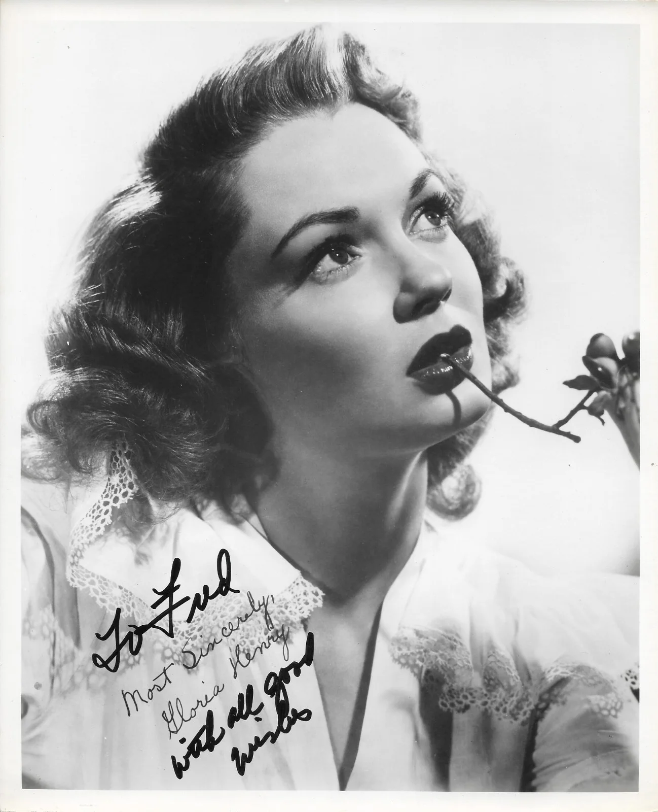 Gloria Henry — Beautiful GLORIA HENRY Signed 8 x 10 Photo Dennis the Menace