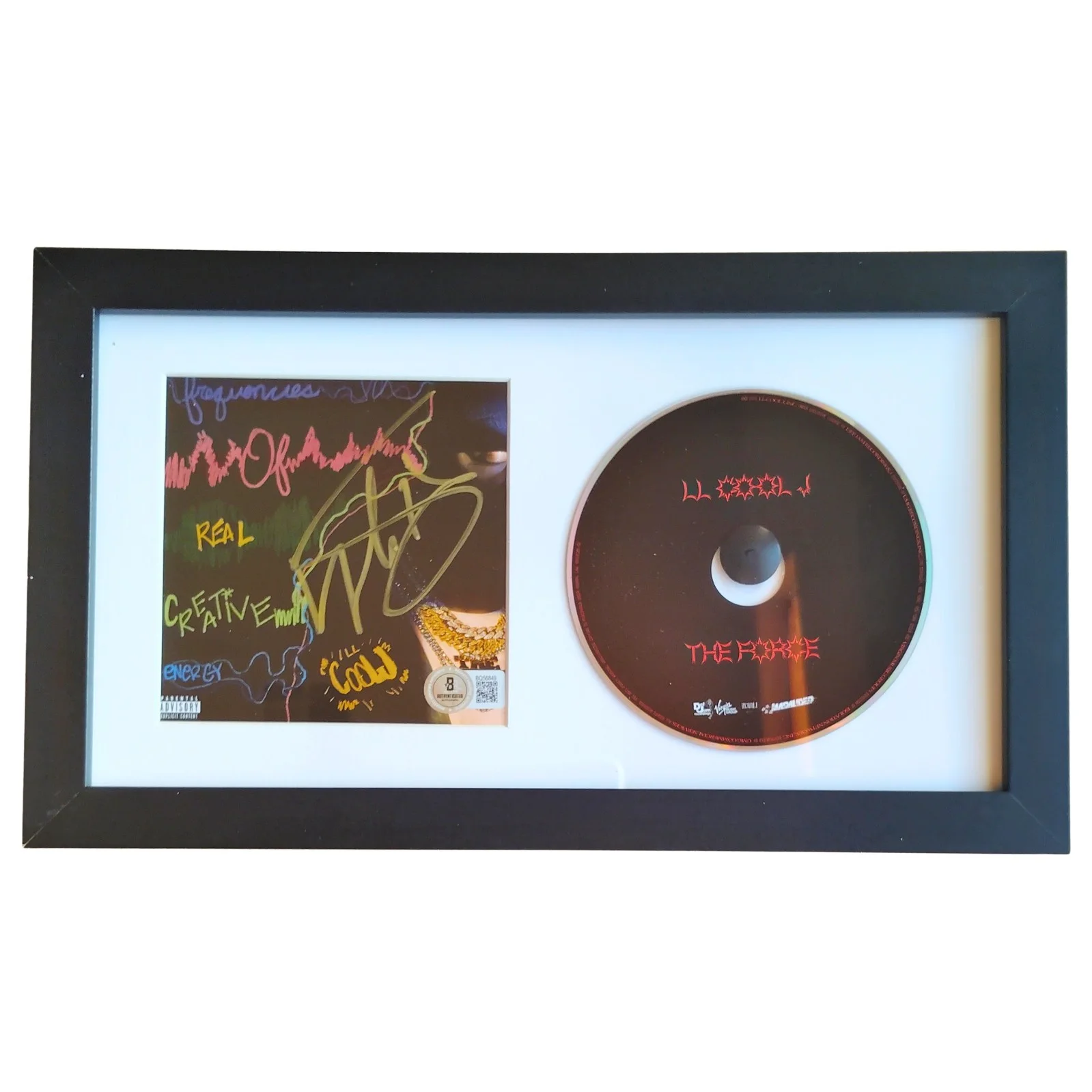 LL Cool J — LL Cool J Signed The Force CD Cover Framed Beckett BAS COA Hip Hop Rap Autograph
