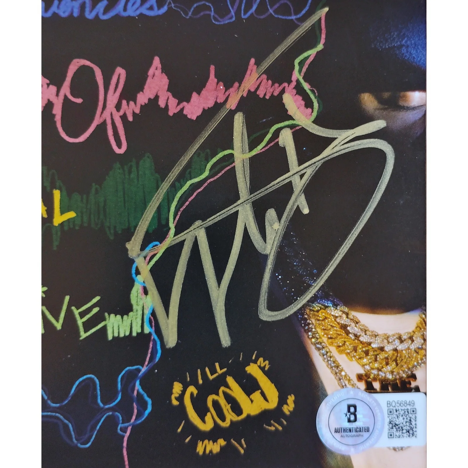 LL Cool J — LL Cool J Signed The Force CD Cover Framed Beckett BAS COA Hip Hop Rap Autograph, image 3