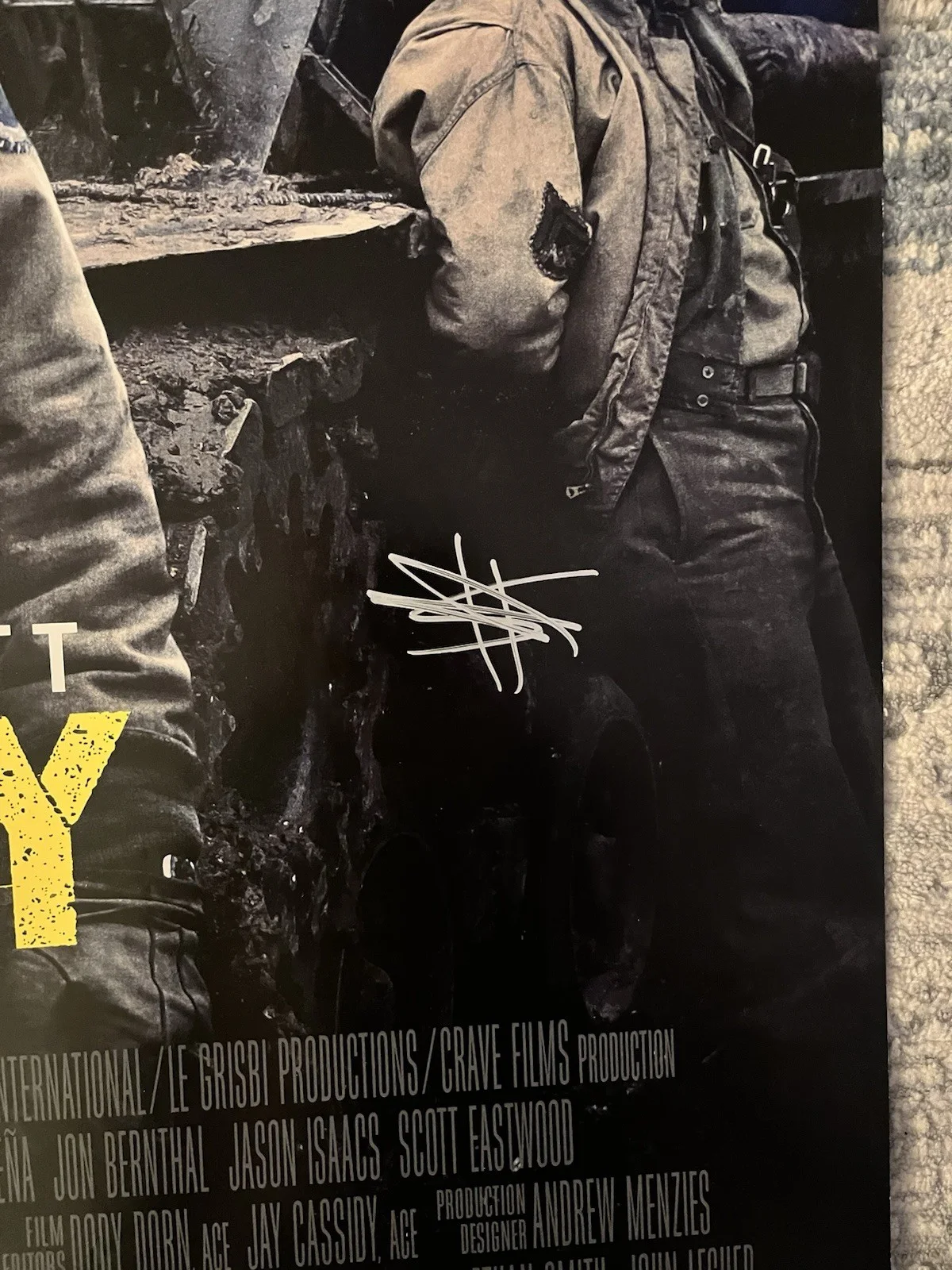 Shia LaBeouf Signed Fury D/S 27x40, image 2