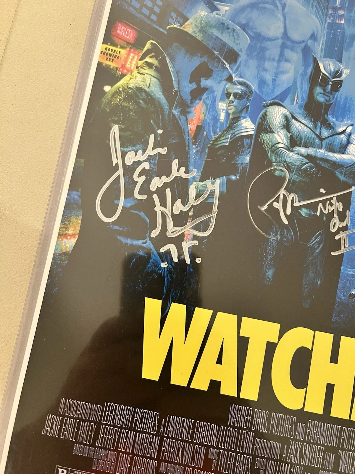 The Watchmen Cast Signed 11x17 Poster 🔥 Patrick Wilson Malin Ackerman ++, image 2