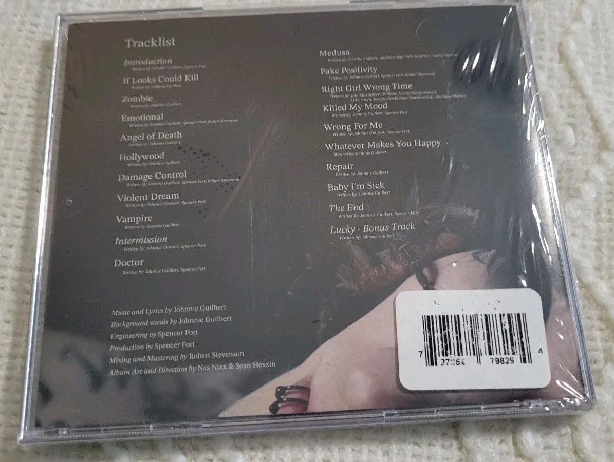 Johnnie Guilbert SIGNED Violent Dreams CD SEALED BRAND NEW, image 3