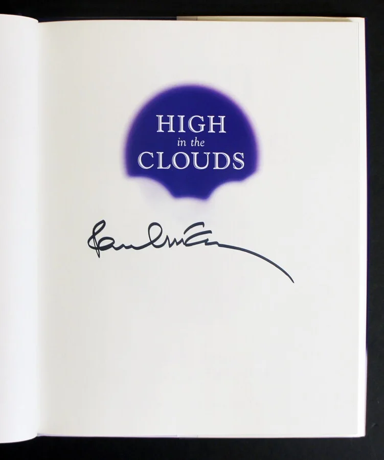 PAUL MCCARTNEY SIGNED & PSA CERTIFIED - High in the Clouds 1st Ed + Event Flyer!, image 3