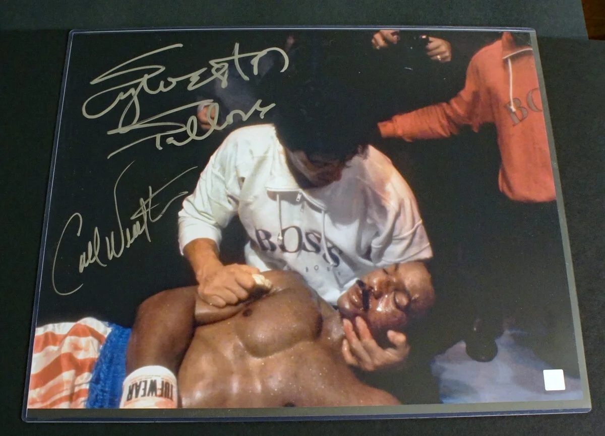 Sylvester Stallone, Carl Weathers — Huge 16x20 SYLVESTER STALLONE & CARL WEATHERS SIGNED Rocky IV Photo JSA LETTER!!, изображение 2