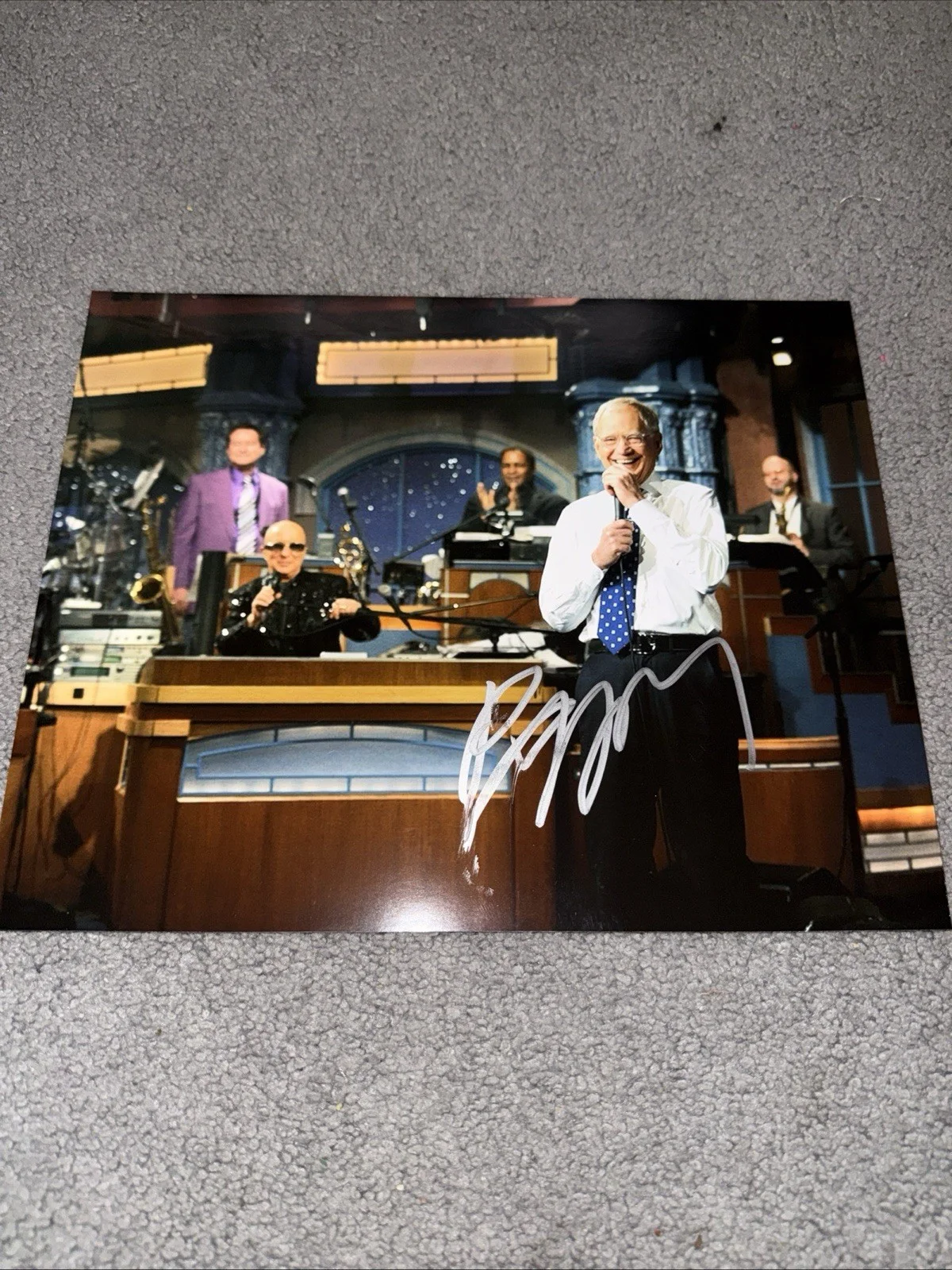 Paul Shaffer AUTOGRAPH SIGNED David Letterman 8 X 10 Photo, изображение 2