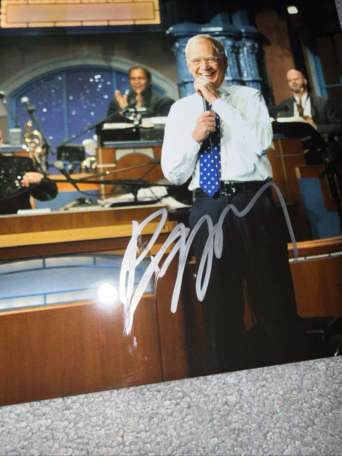 Paul Shaffer AUTOGRAPH SIGNED David Letterman 8 X 10 Photo, изображение 4