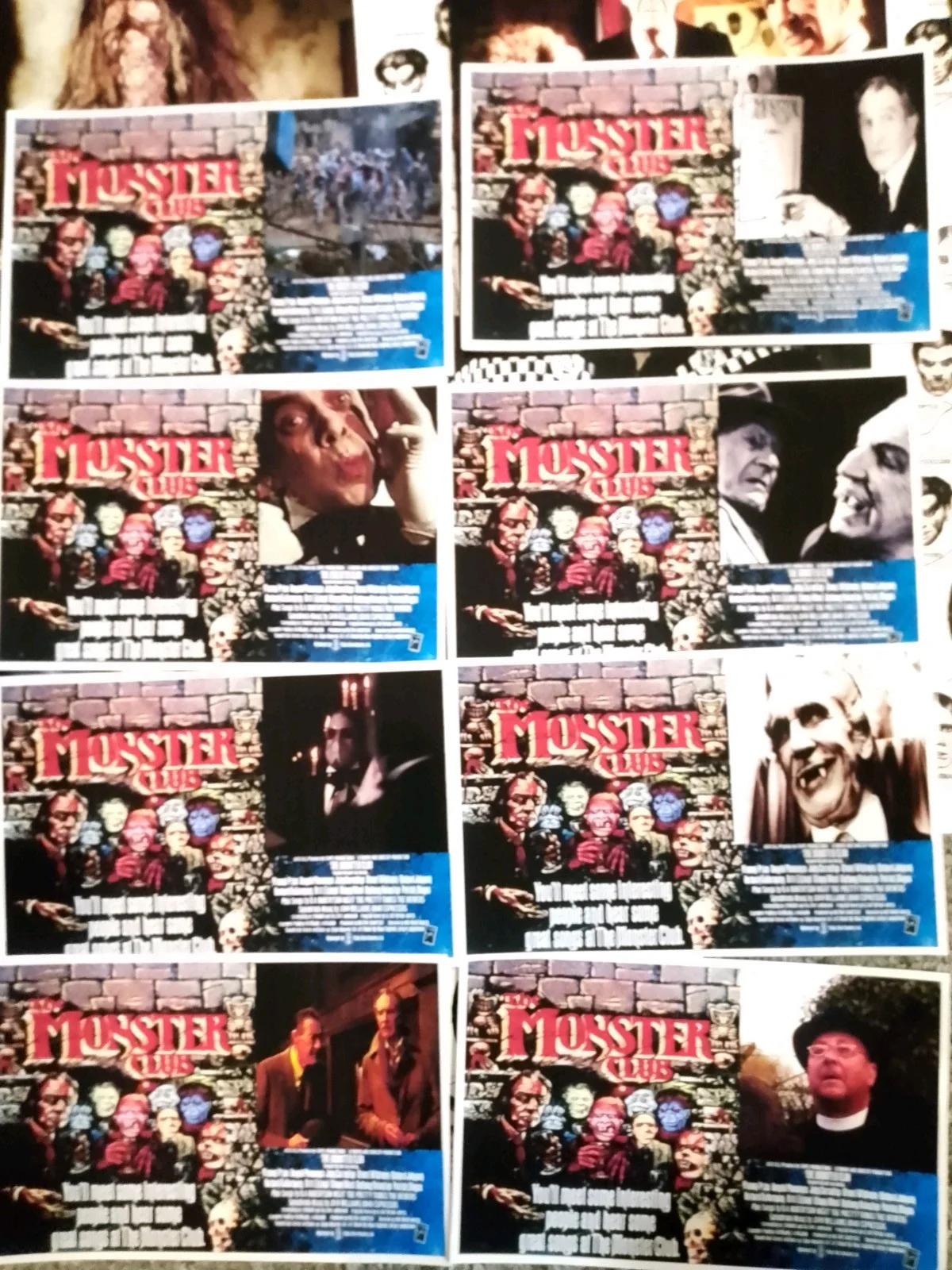 The Monster Club 1980. 22 Lobby Cards Glossy/Matt Finish & 7 Bookmarks 3x8ins., изображение 5