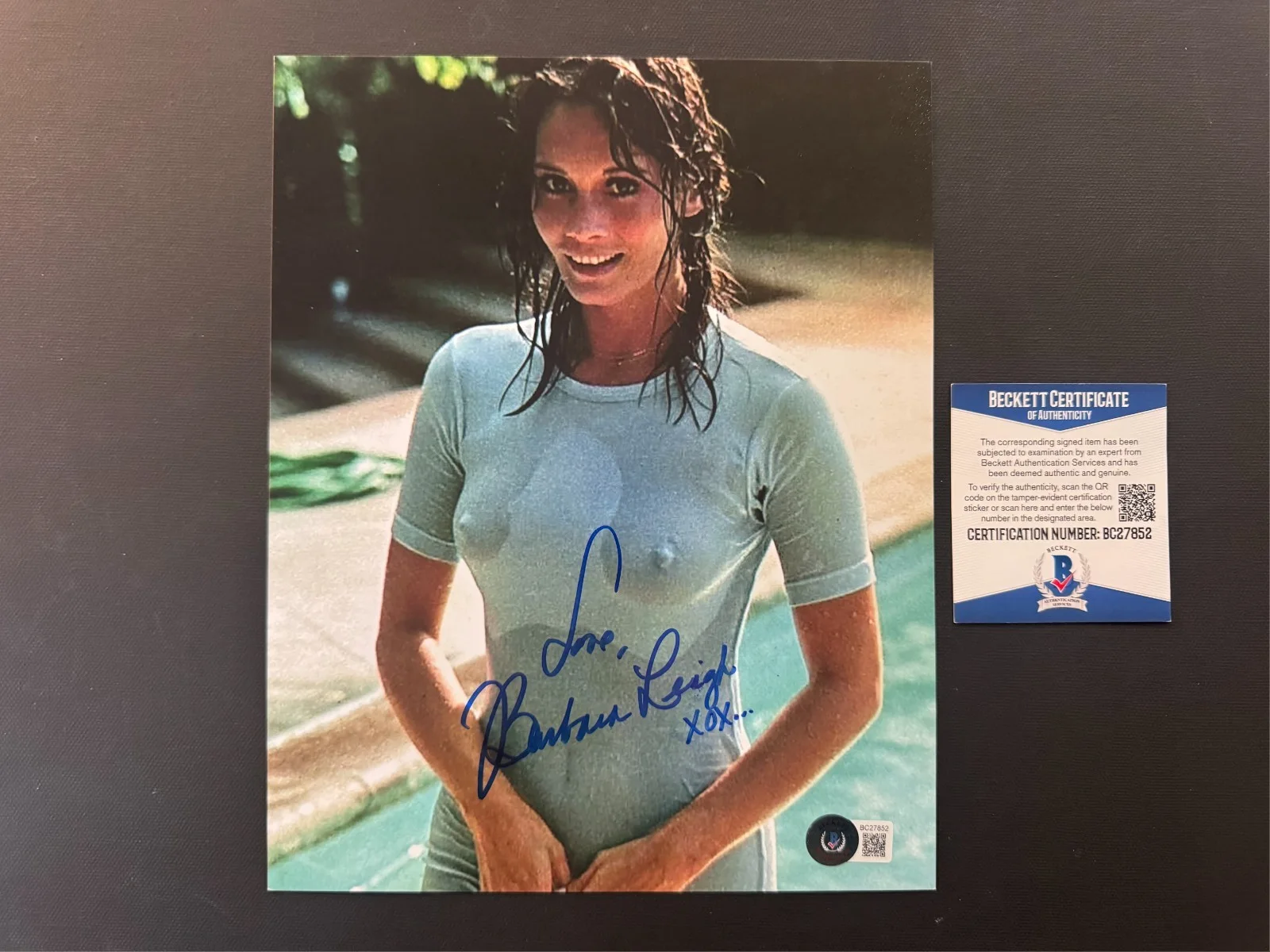Barbara Leigh — Barbara Leigh Hot! autographed signed classic sexy 8x10 photo Beckett BAS coa