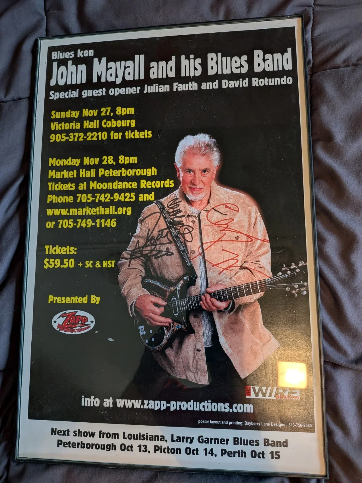John Mayall & Band Autographed Poster, image 2