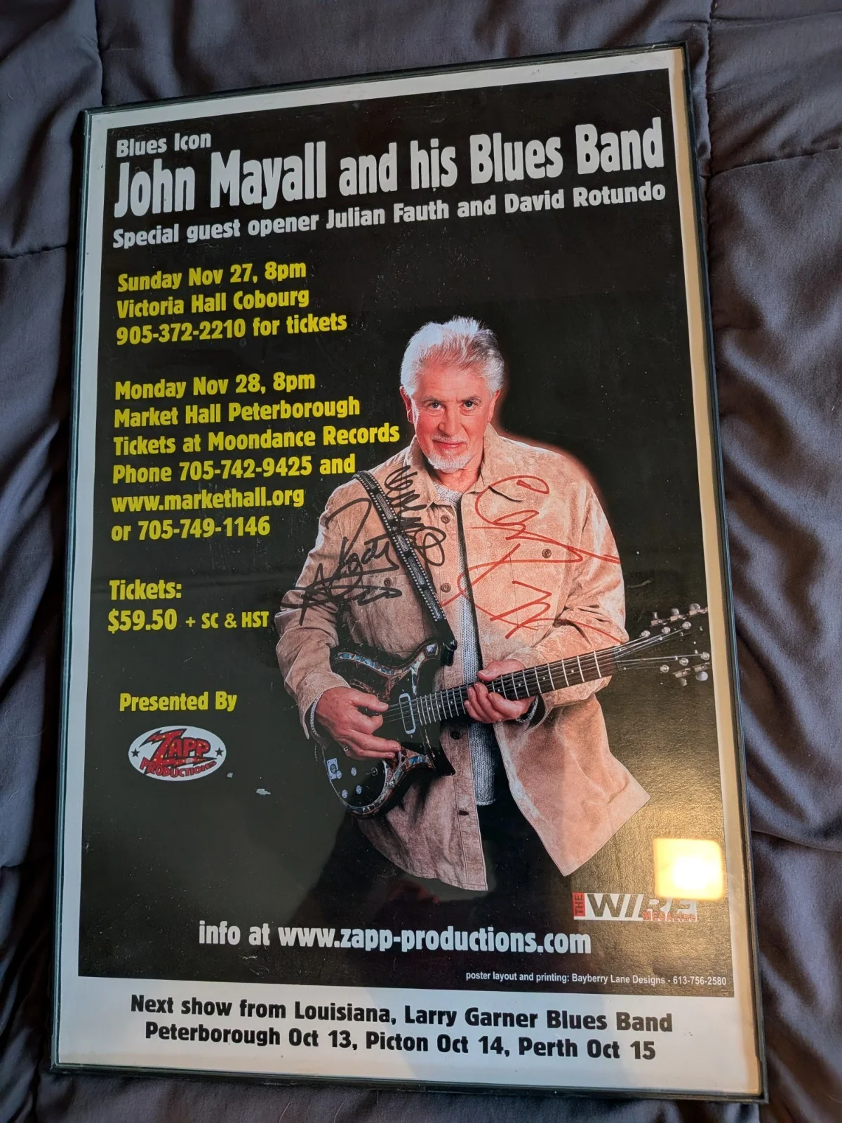 John Mayall & Band Autographed Poster, image 3