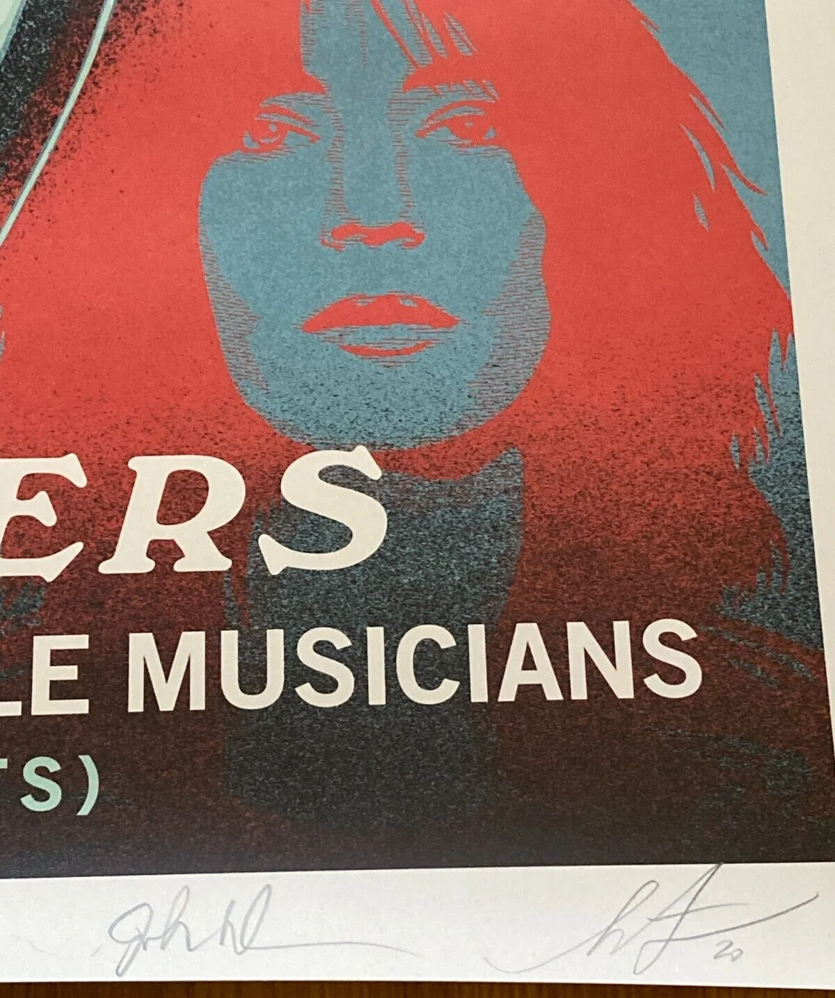 John Densmore & Shepard Fairey signed The Seekers 24x36 Poster JSA LOA The Doors, image 2