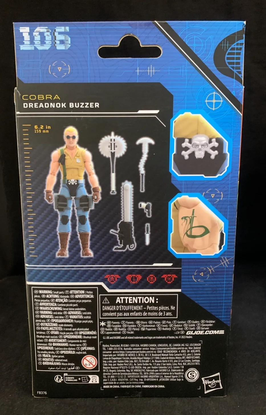 NEIL ROSS — Neil Ross Signed G.I. Joe Classified Series Cobra Dreadnok Buzzer Figure Hasbro, image 3