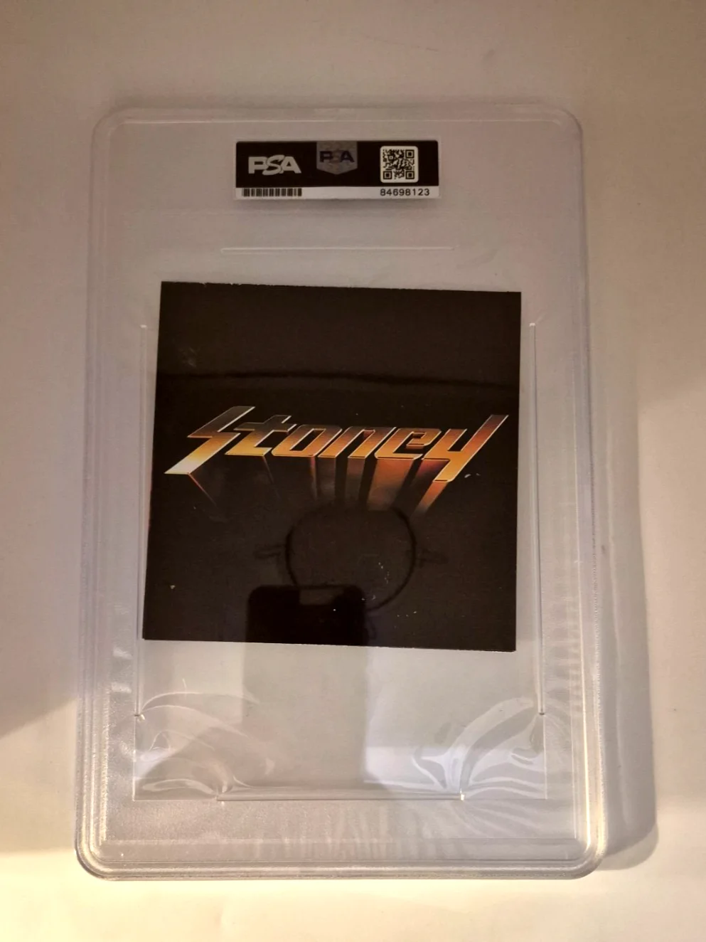 POST MALONE SIGNED AUTOGRAPHED STONEY CD COVER RARE POSTY PSA COA ENCAPSULATED, image 4