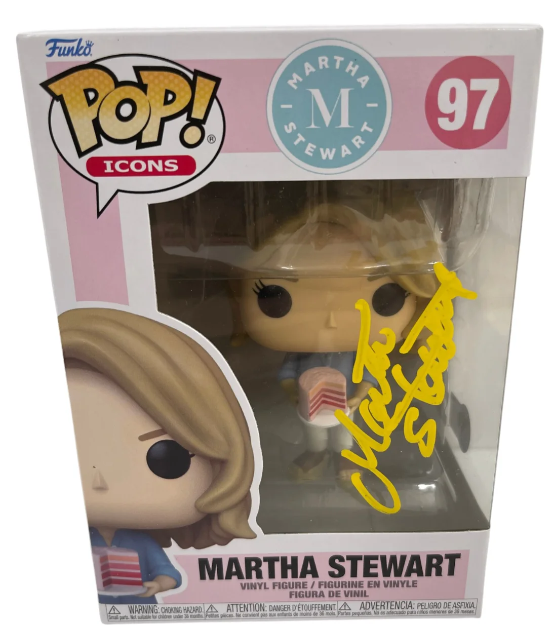 Martha Stewart — Martha Stewart Signed Funko Figure 97 Authentic Autograph Beckett