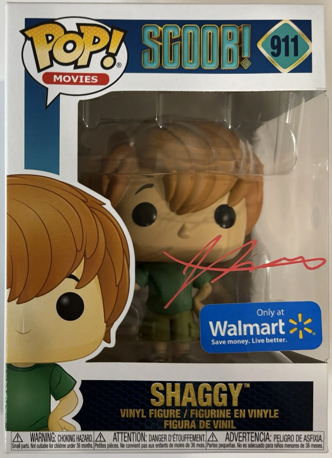 Iain Armitage — Iain Armitage Autographed/Signed Funko Pop Shaggy Scooby-Doo PSA Young Sheldon
