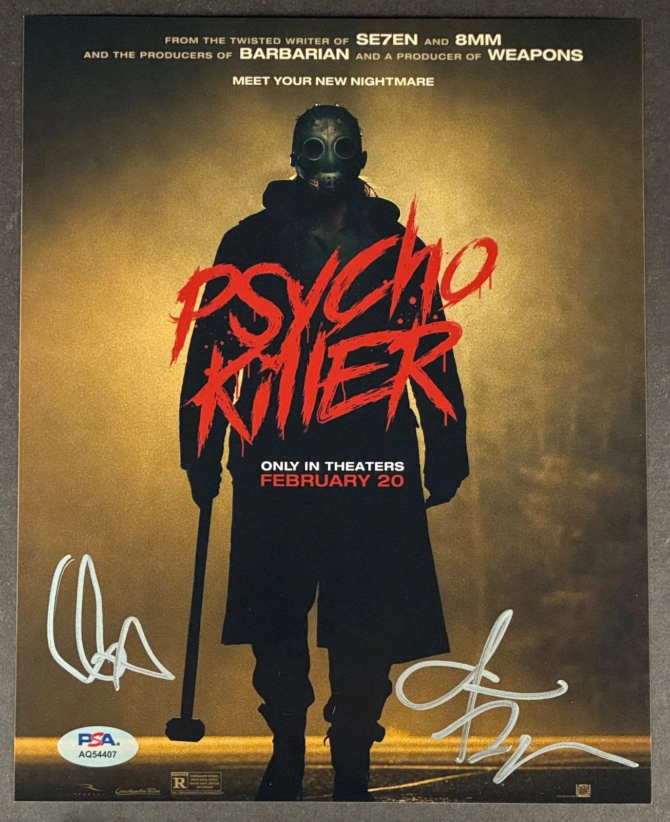 Georgina Campbell, James Preston Rogers — GEORGINA CAMPBELL JAMES PRESTON ROGERS SIGNED 8x10 PHOTO PSA DNA PSYCHO KILLER