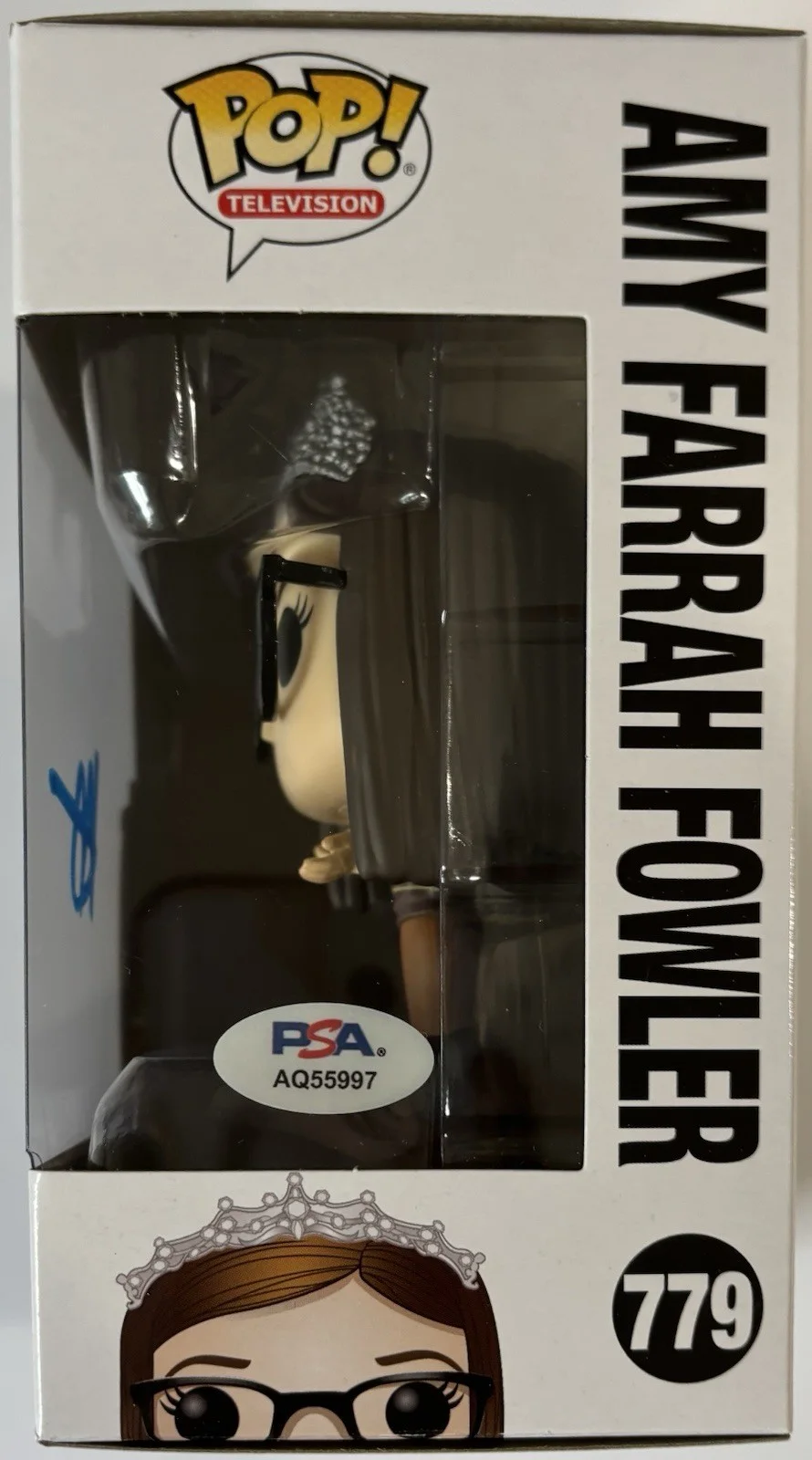 Mayim Bialik Autographed/Signed Funko Pop Amy Farrah Fowler PSA Proof!, image 2
