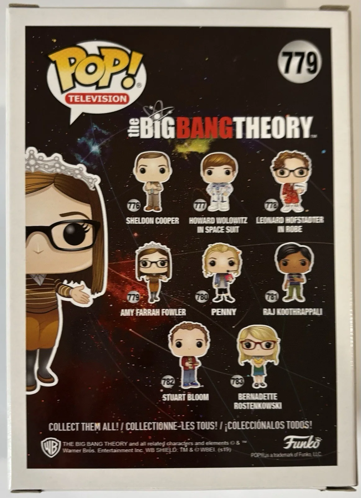 Mayim Bialik Autographed/Signed Funko Pop Amy Farrah Fowler PSA Proof!, image 3