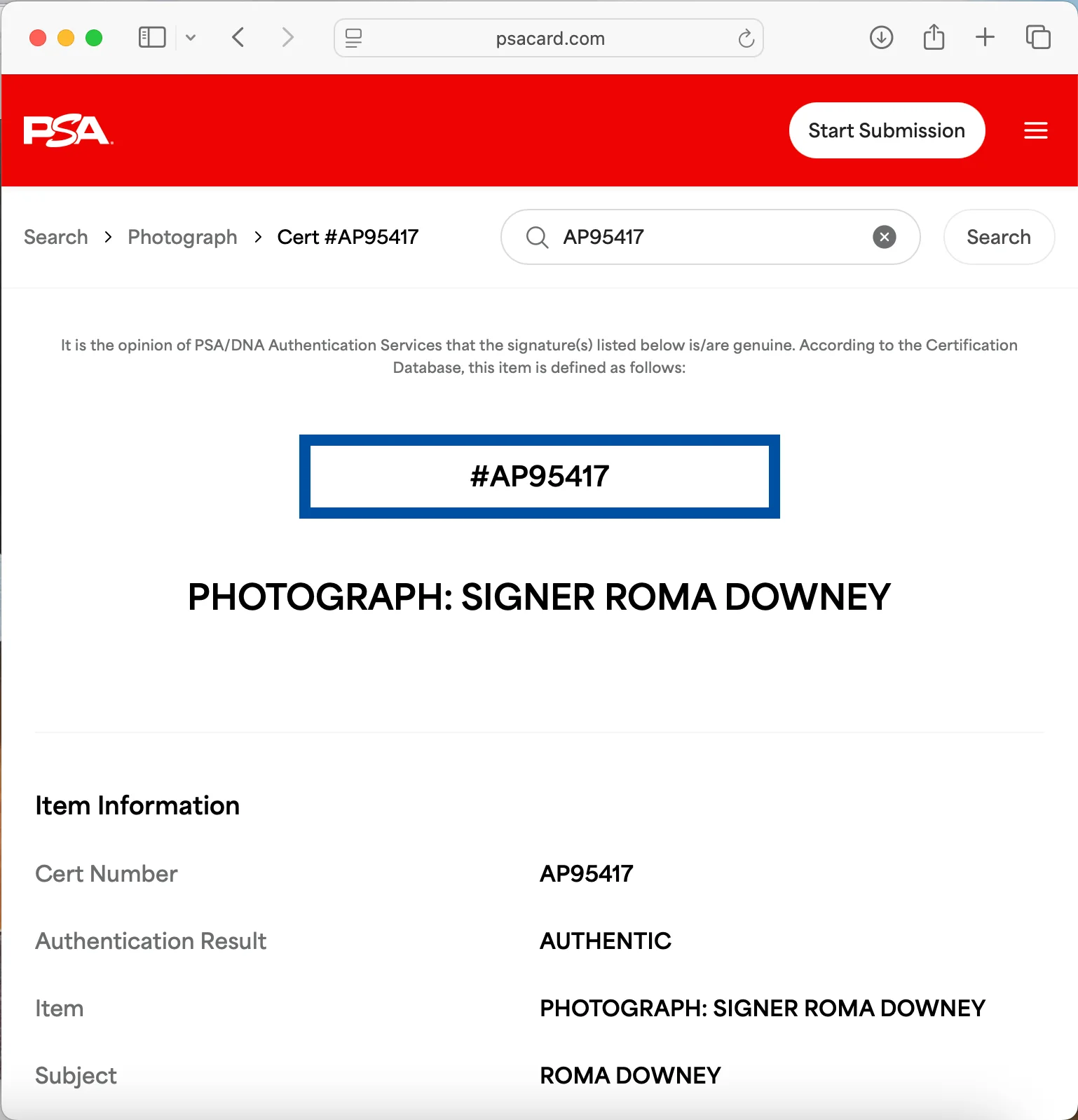 Roma Downey — ROMA DOWNEY SIGNED 8x10 PHOTO PSA DNA AUTOGRAPH PHOTOSHOOT, image 3
