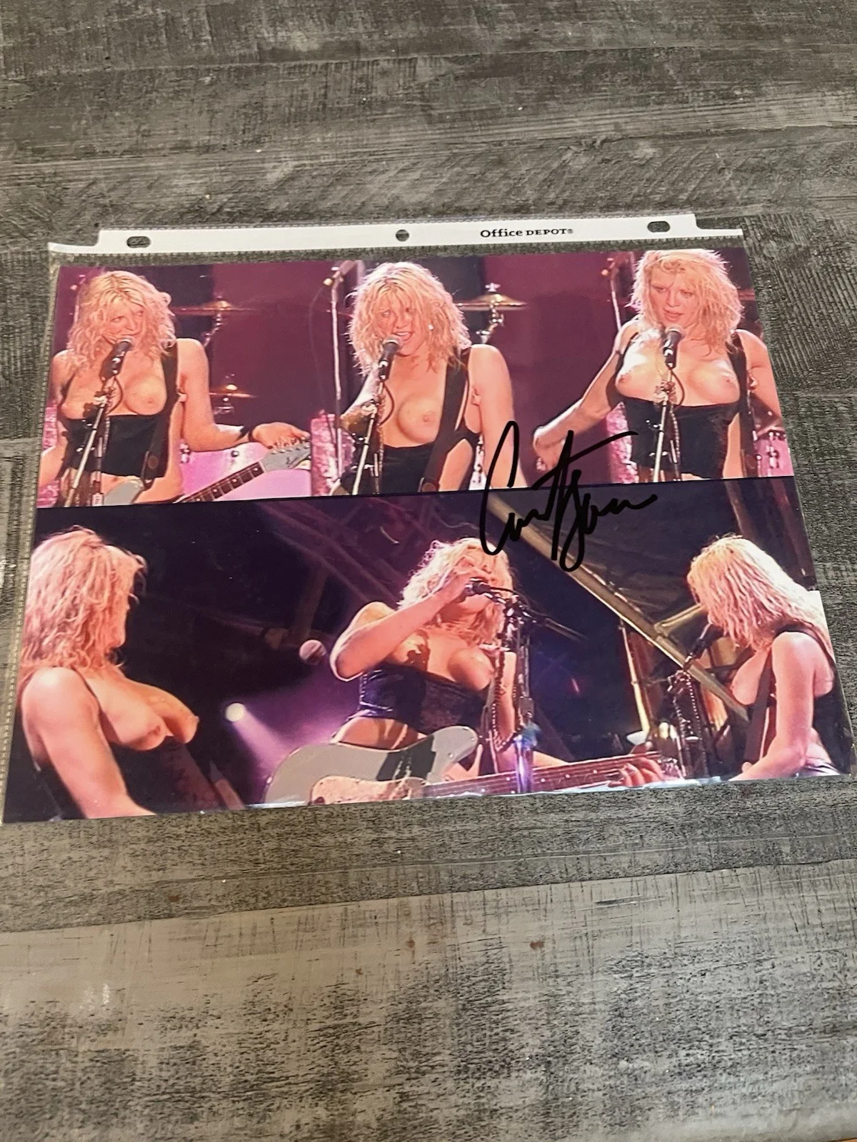 Courtney Love Autograph signed 8x10 Photo With COA, изображение 3