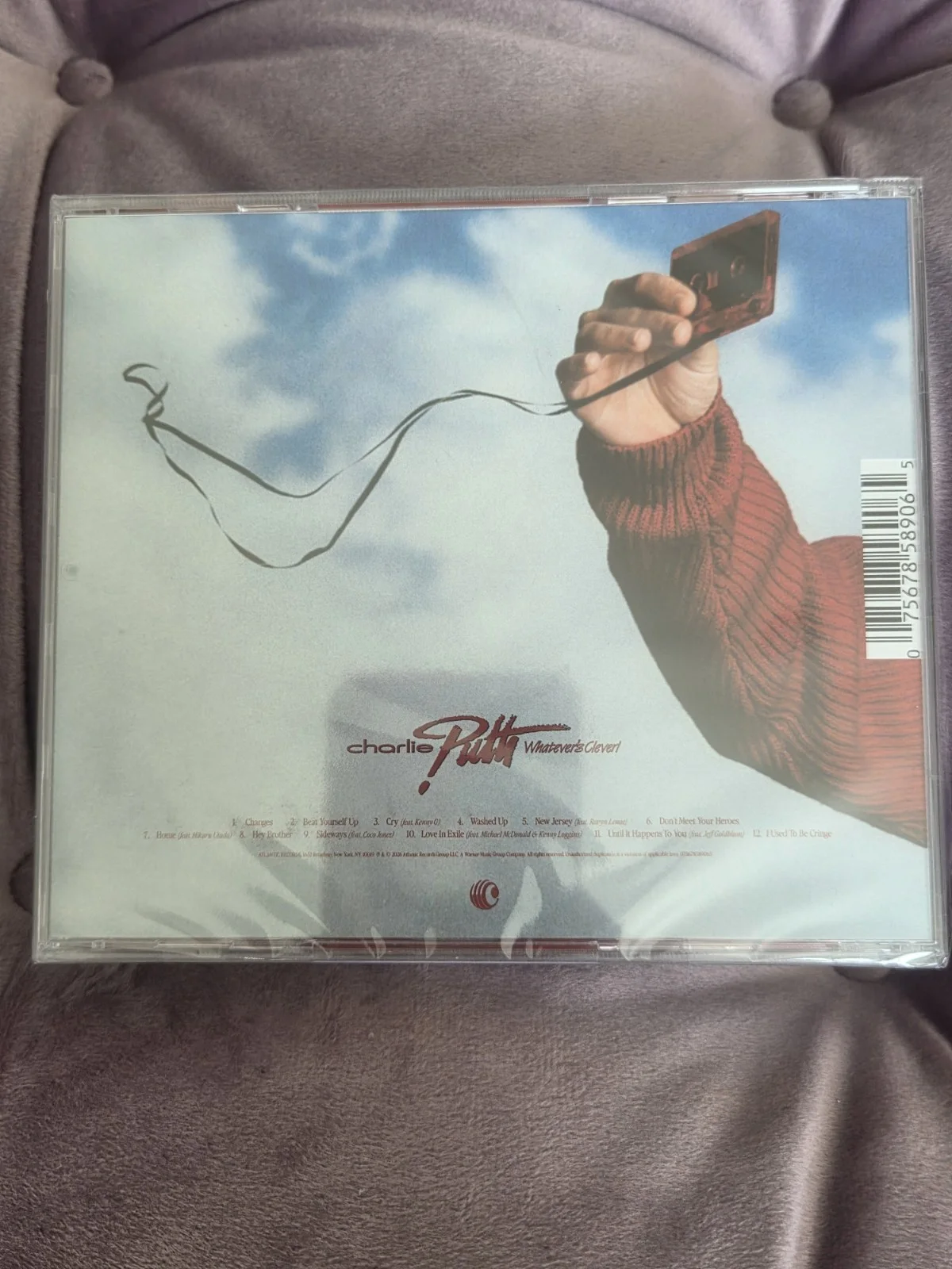 Charlie Puth WHATEVER'S CLEVER signed CD Insert Sealed, image 4