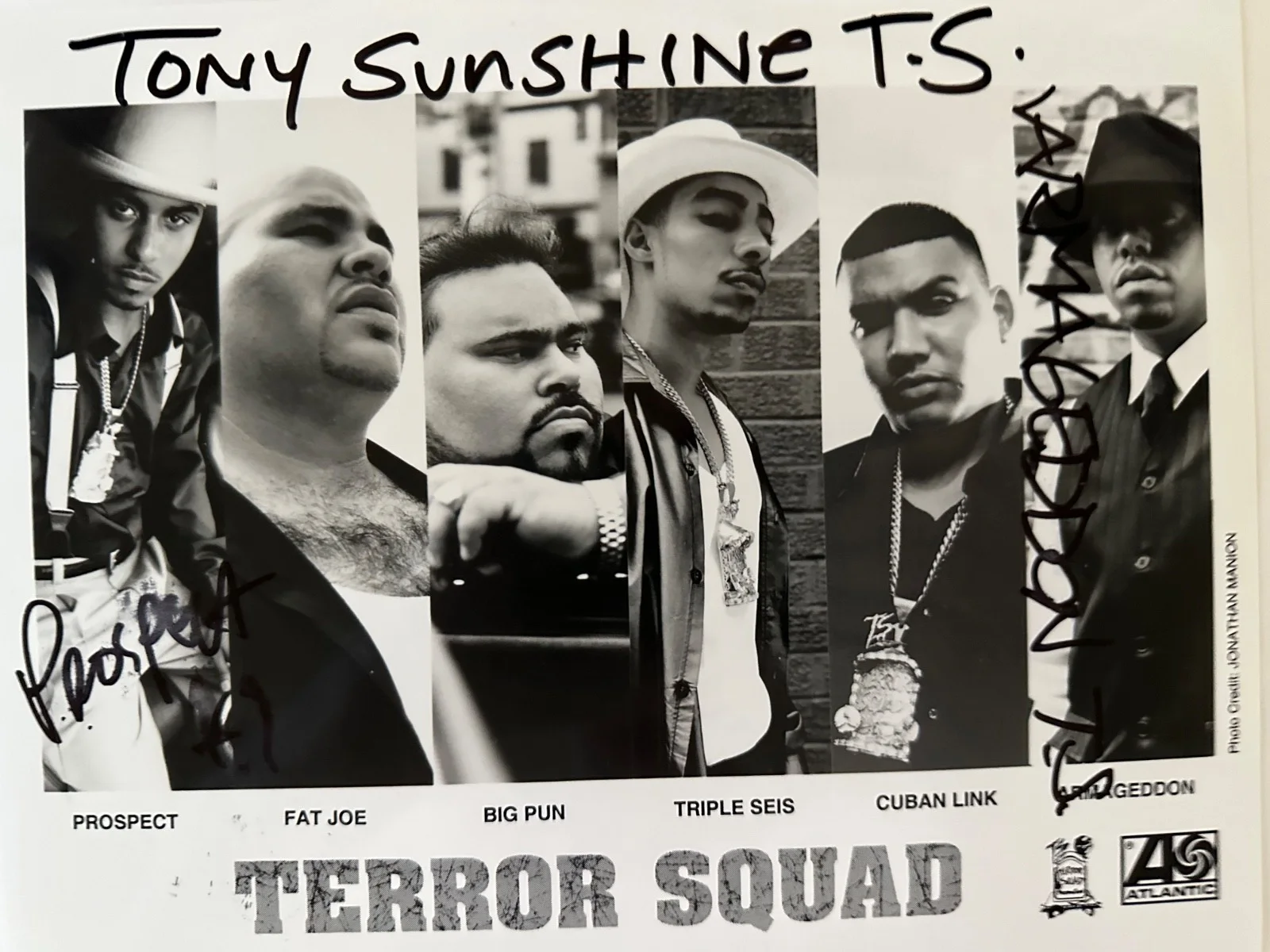 Terror Squad — Terror Squad 8x10 Photo Signed by Armageddon ,Prospect, Tony Sunshine, изображение 2