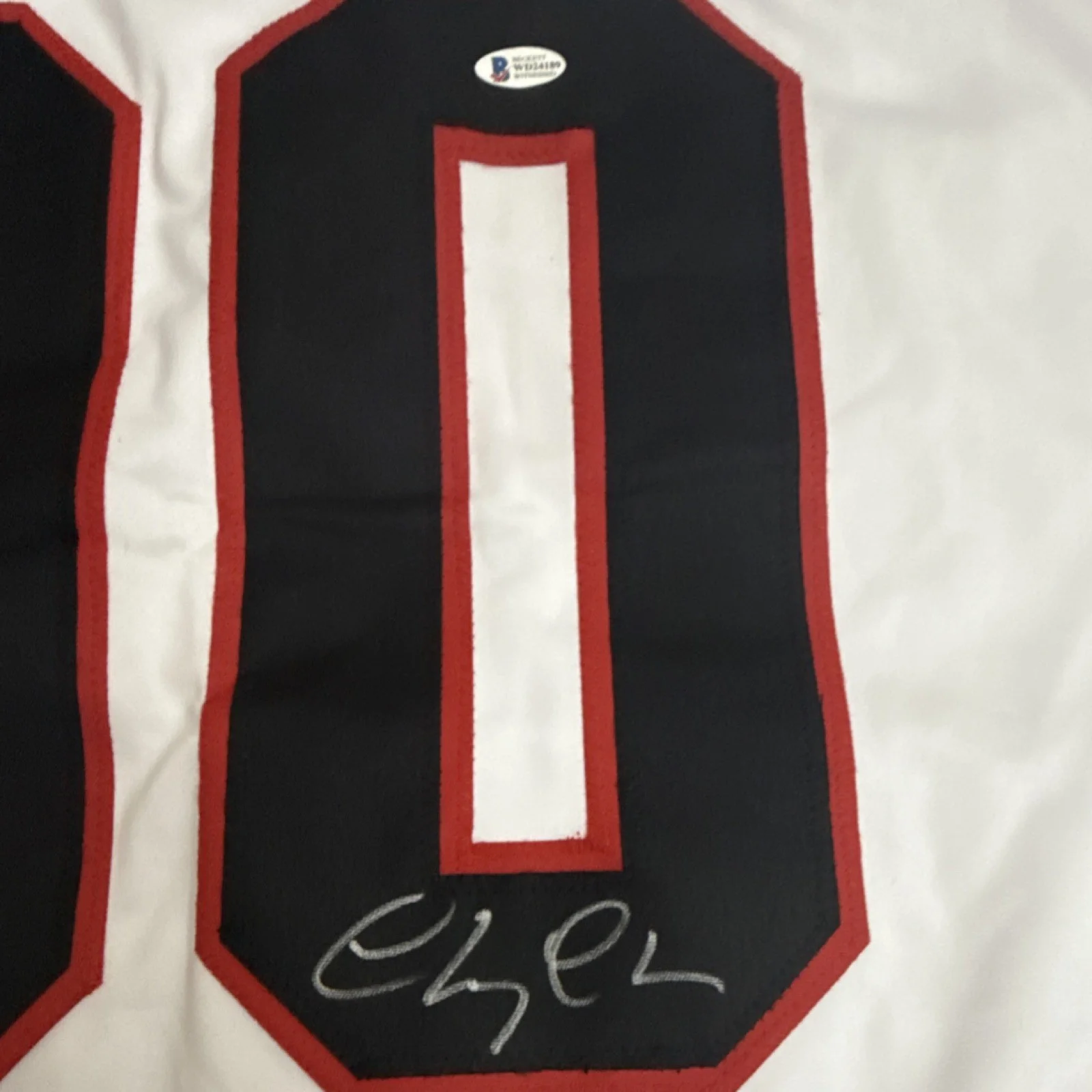 Griswold 00 White Jersey Autographed Beckett Authenticated Chevy Chase, image 2