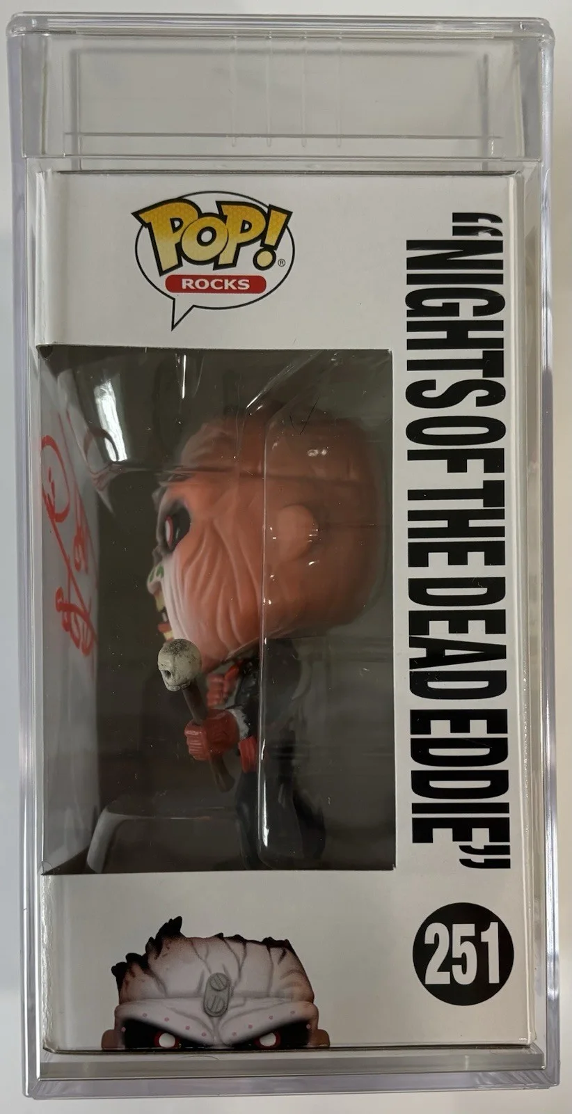 Nicko McBrain Signed Iron Maiden Nights Of The Dead Eddie Funko Pop PSA ENCAP, изображение 2