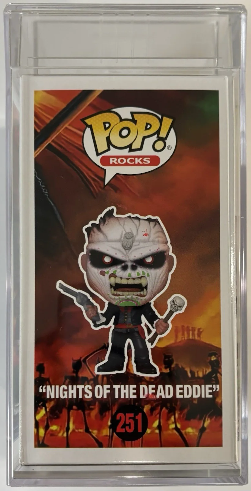 Nicko McBrain Signed Iron Maiden Nights Of The Dead Eddie Funko Pop PSA ENCAP, изображение 4