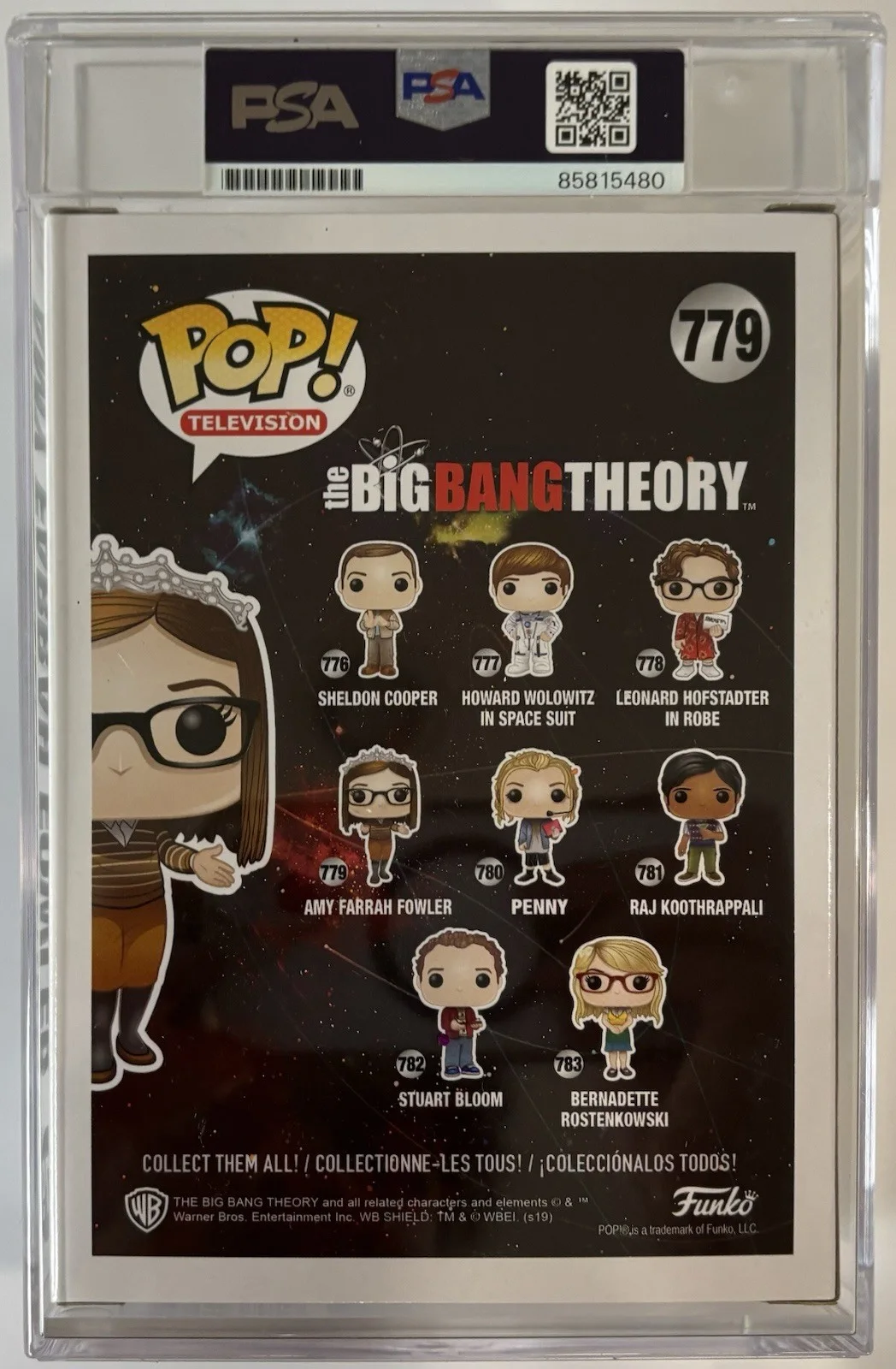 Mayim Bialik Autographed/Signed Funko Pop Amy Farrah Fowler PSA ENCAP Proof!, изображение 3