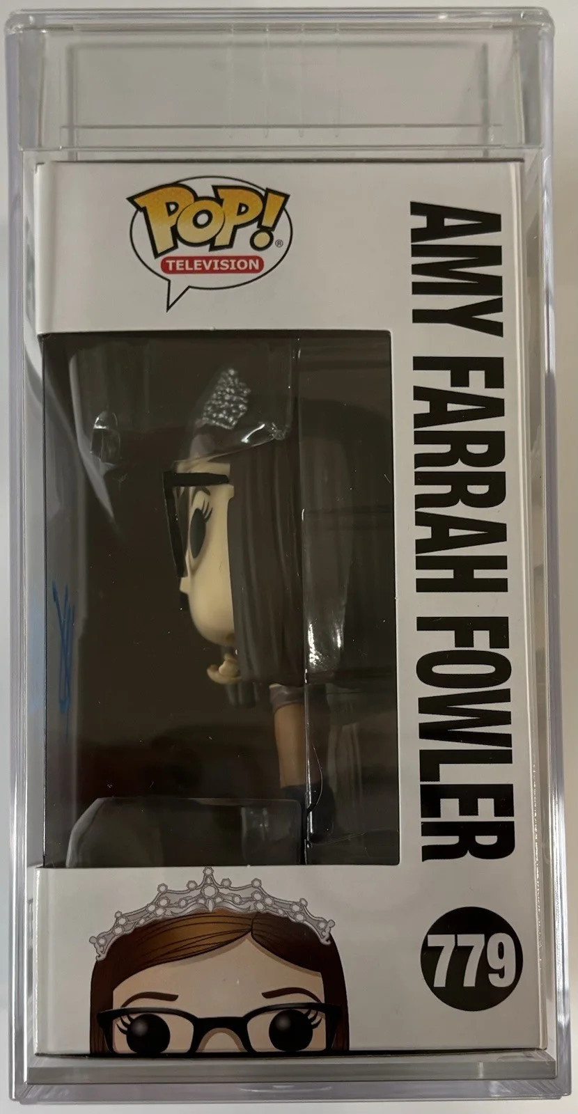 Mayim Bialik Autographed/Signed Funko Pop Amy Farrah Fowler PSA ENCAP Proof!, изображение 2