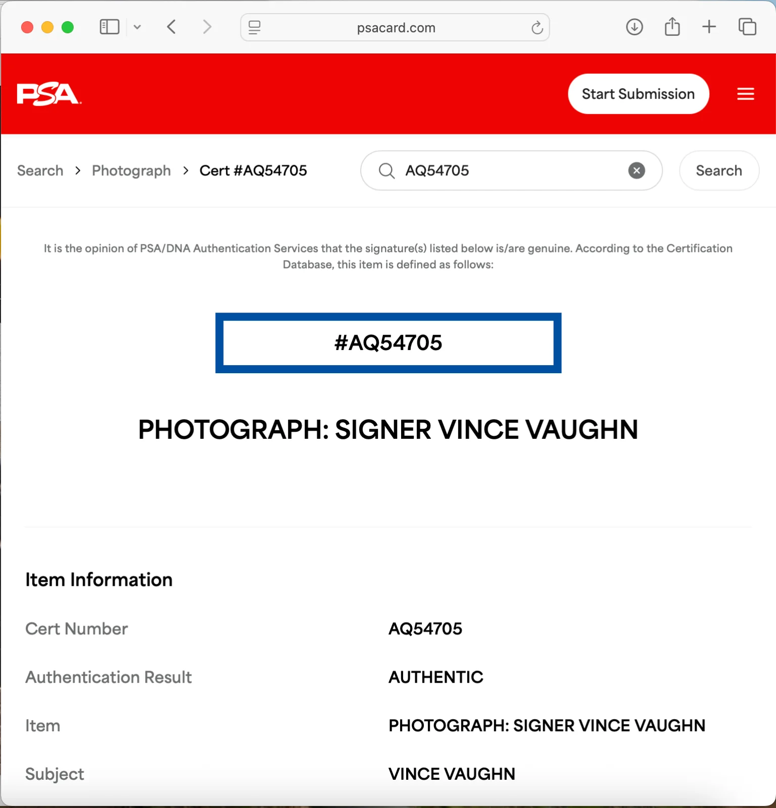 Vince Vaughn — VINCE VAUGHN SIGNED 8x10 PHOTO PSA DNA AUTOGRAPH SWINGERS POSTER, изображение 3