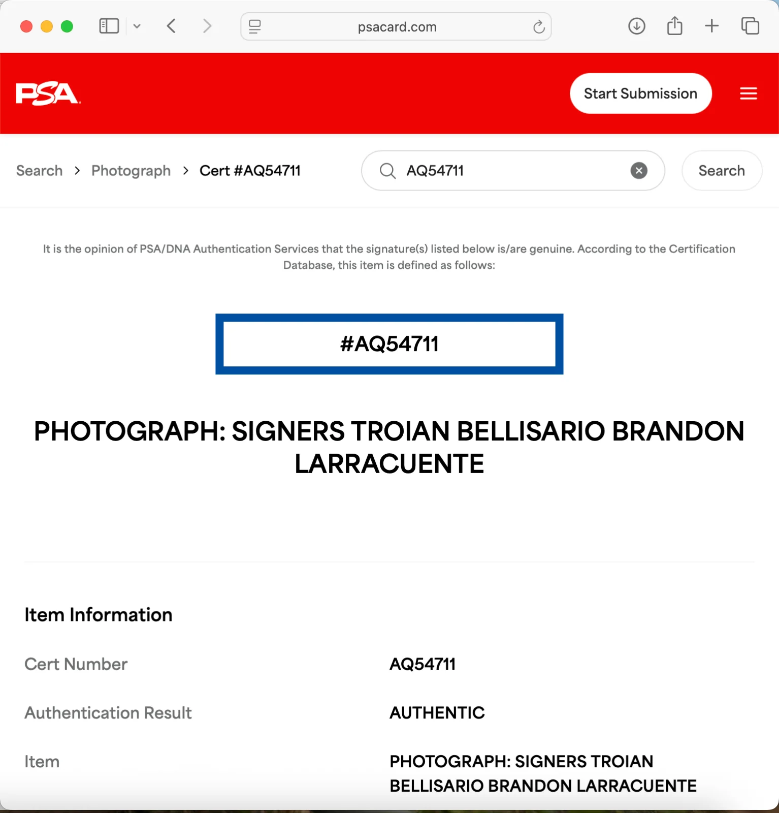 Troian Bellisario, Brandon Larracuente — Troian Bellisario Brandon Larracuente signed 8x10 photo PSA DNA On Call cast, изображение 3