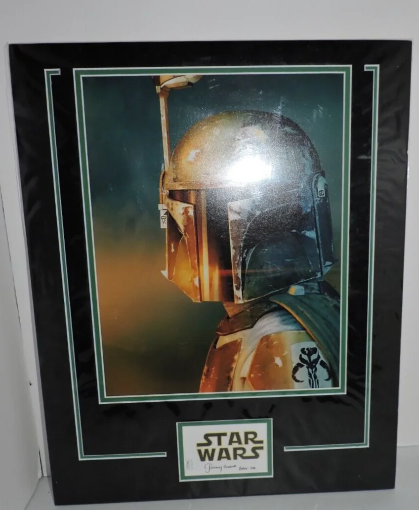 Jeremy Bulloch — Jeremy Bulloch Signed Star Wars Card W/Inscription with Boba Fett Photo JSA Cert, изображение 2