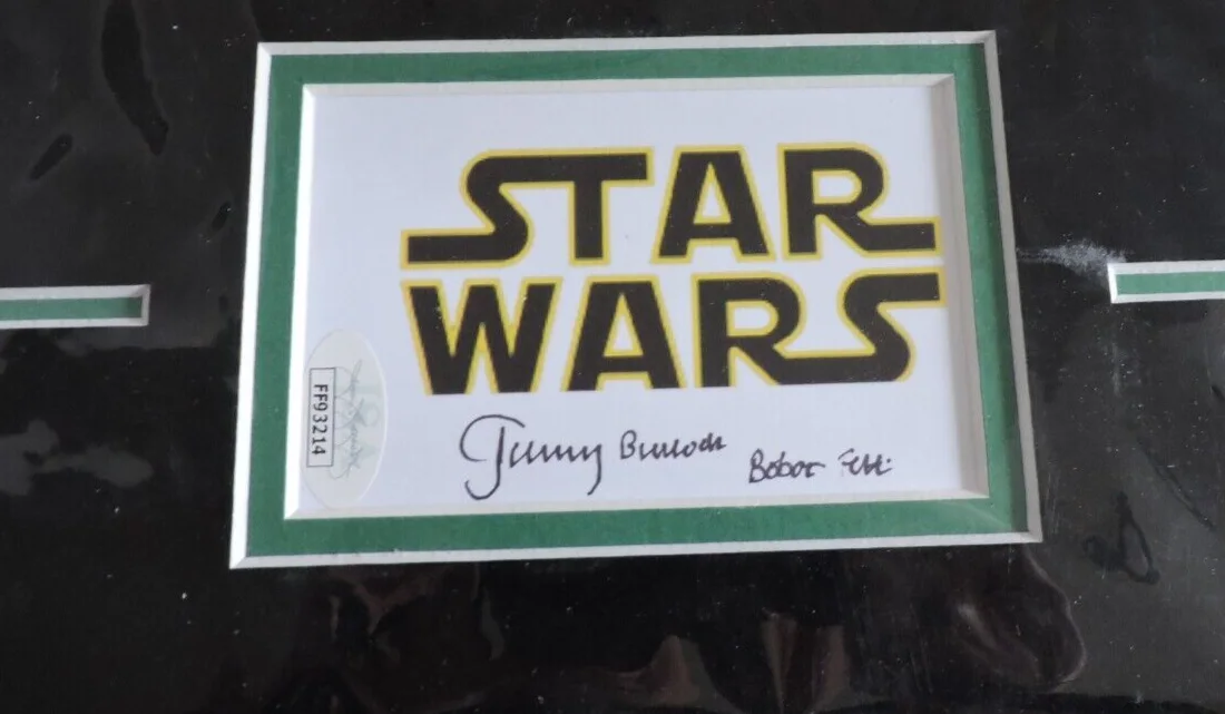 Jeremy Bulloch — Jeremy Bulloch Signed Star Wars Card W/Inscription with Boba Fett Photo JSA Cert, изображение 5