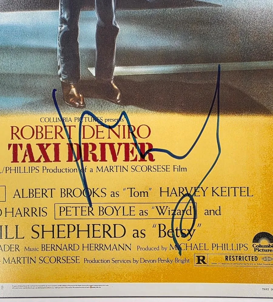Robert De Niro signed Taxi Driver 12x18 Poster Photo autograph ~ PSA, image 2