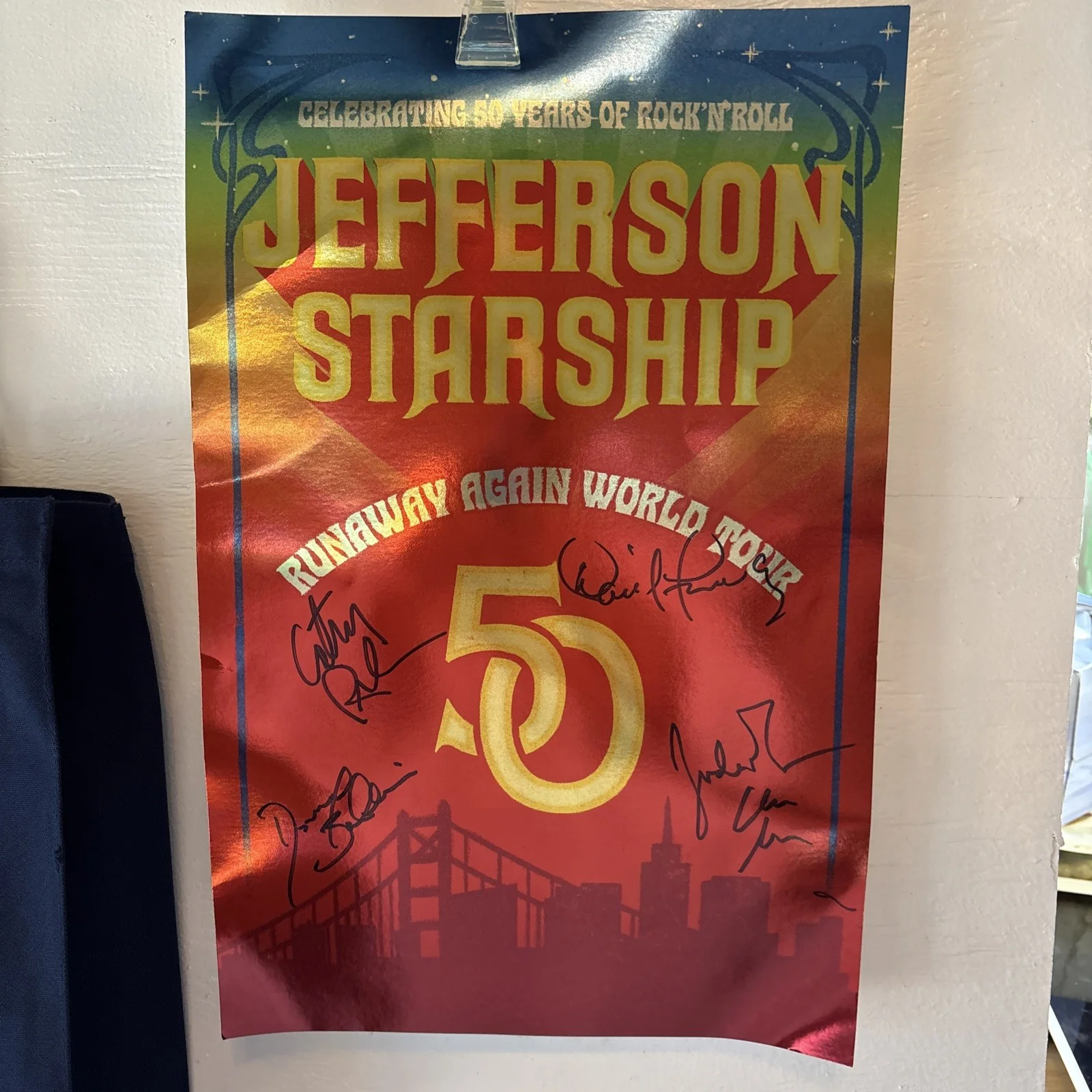 Jefferson Starship World Tour Signed Poster + VIP Pass & Tote Bag • Merch Bundle, изображение 2
