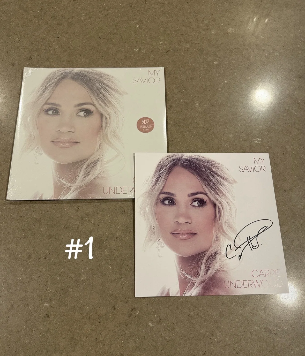 Carrie Underwood-SIGNED My Savior White Vinyl-SEALED-Autographed Art Card-RARE, изображение 3