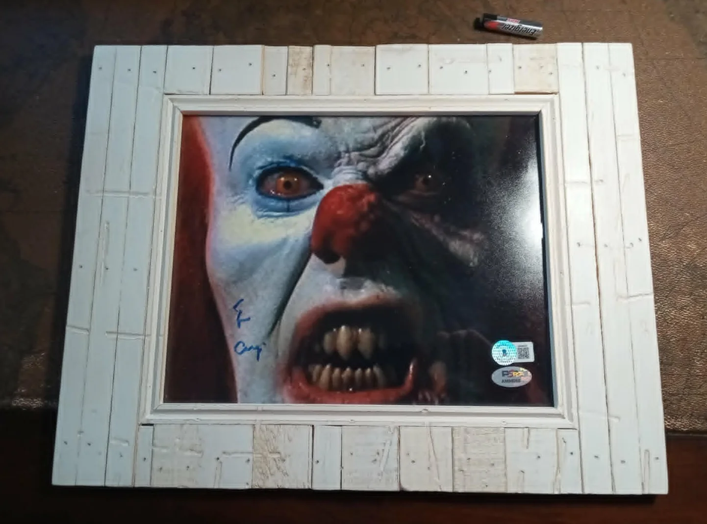 TIM CURRY — TIM CURRY SIGNED "IT" Framed Phot 8X10 Nicely Framed PENNYWISE AUTOGRAPH PSA, image 2