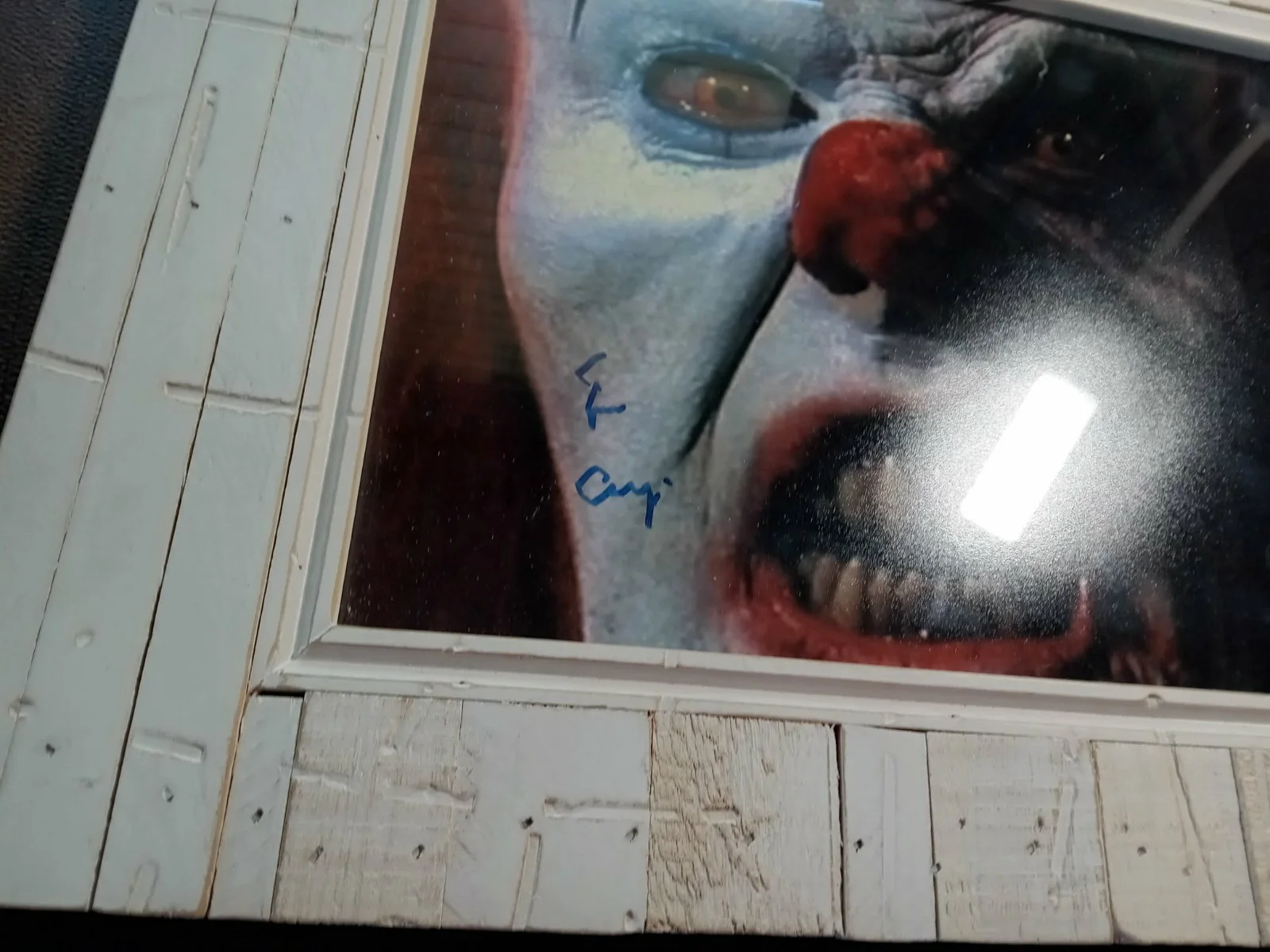 TIM CURRY — TIM CURRY SIGNED "IT" Framed Phot 8X10 Nicely Framed PENNYWISE AUTOGRAPH PSA, image 4