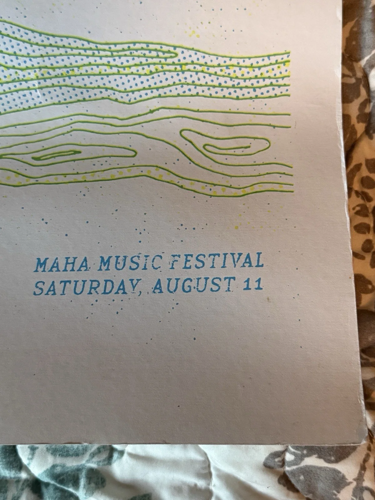 Delta Spirit Signed Maha Music Festival Poster August 11 Original, image 3