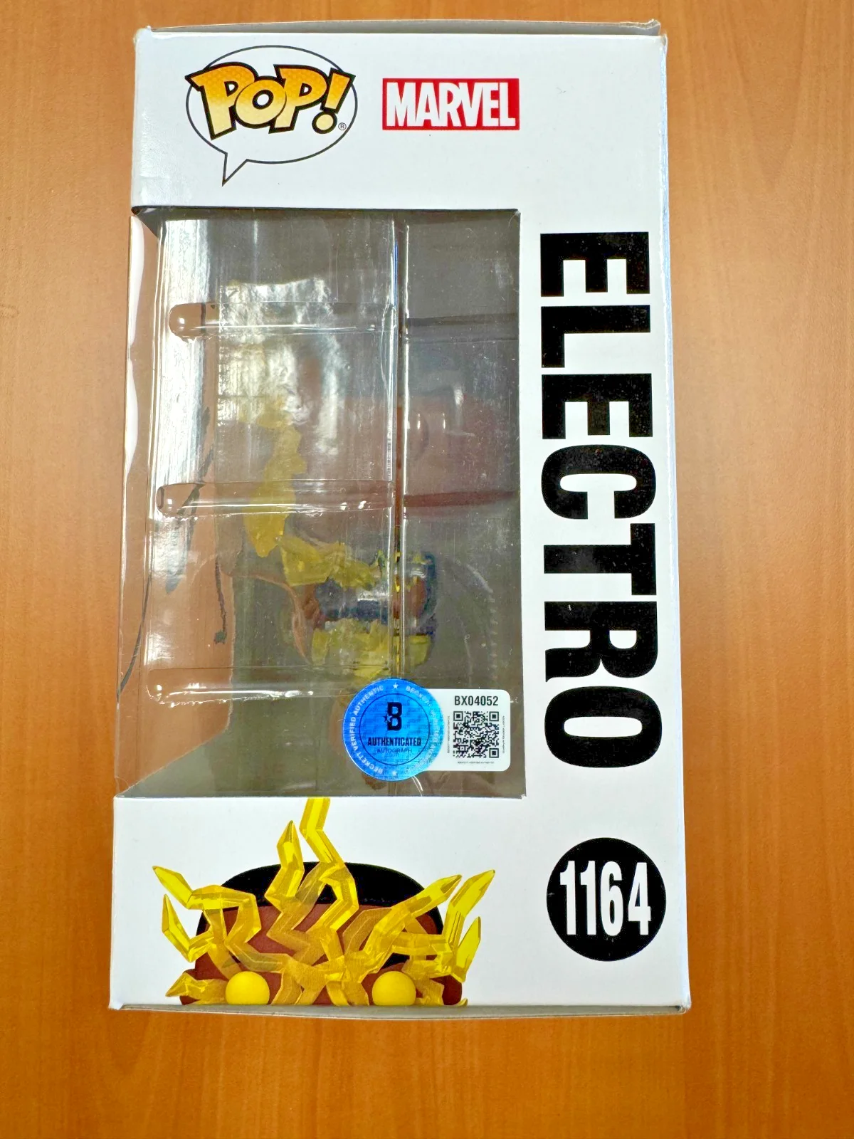 Jamie Foxx — Jamie Foxx Signed Autographed Spider-Man Electro Funko Pop 1164 Beckett COA BAS, image 2